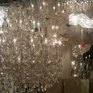 You should come see our Crystal Room and Lighting Showroom.