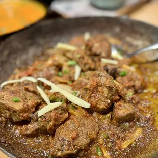 Authentic Pakistani style Goat Karahi made with house spices &amp; Desi Ghee...
