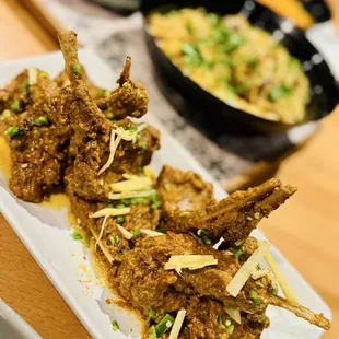 Lamb Chops cooked in spices