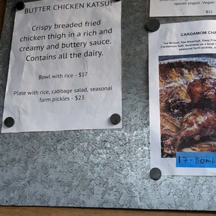 Butter chicken katsu special