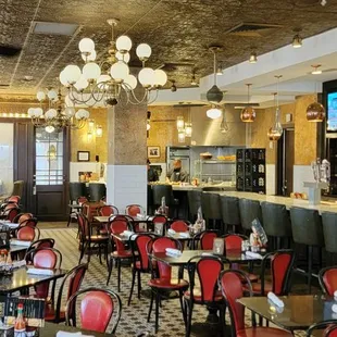 the interior of a restaurant