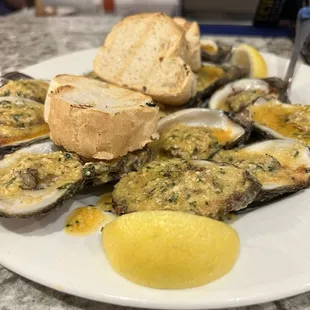 Chargrilled oysters