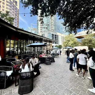 Beautiful outdoor shared space