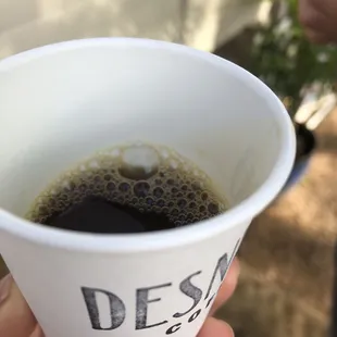 Drip coffee sample