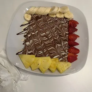 fruit arranged on a plate