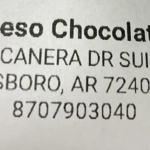 information on top of cash register receipt