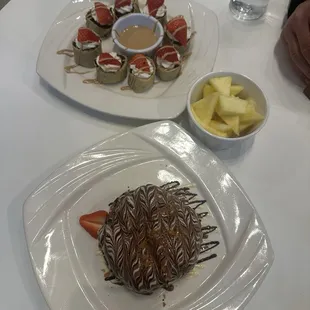 Brownie Sushi Chocolate Pancake