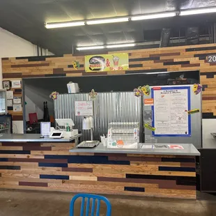 the counter area