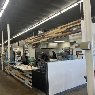 customers preparing food