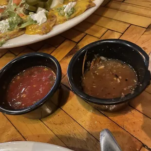 Two delicious salsas for the chips!