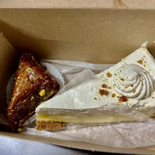 Key Lime Pie and Chocolate Baklava