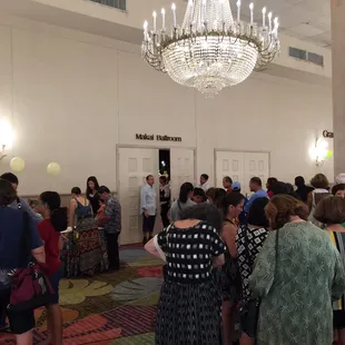 Waiting to get in...