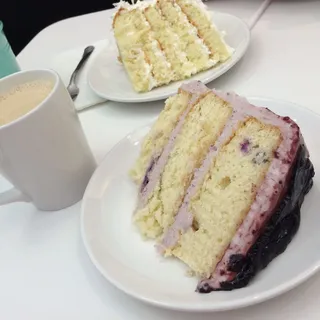Coconut Cream Cake, slice
