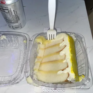 Luscious Lemon Cake, slice