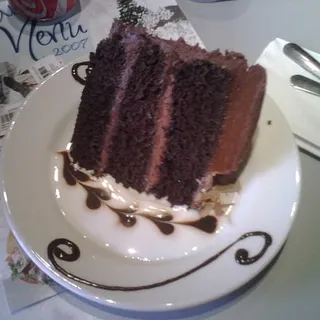 Vegan Mom's Chocolate Cake, slice (V)