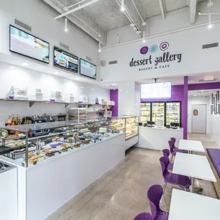 the interior of the bakery