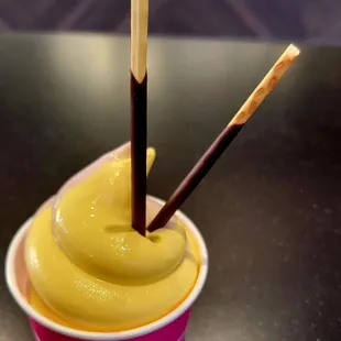 Mango chocolate with Poki