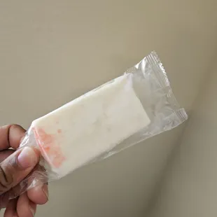 Strawberry cheesecake popsicle