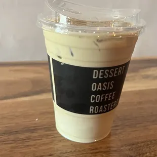 Pistachio latte   @hybrideater