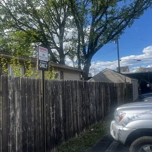 Customer Parking outside