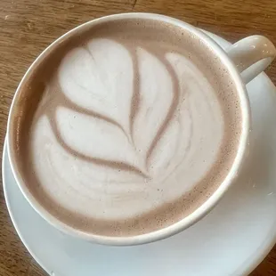 Hot Chocolate (with Almond Milk).