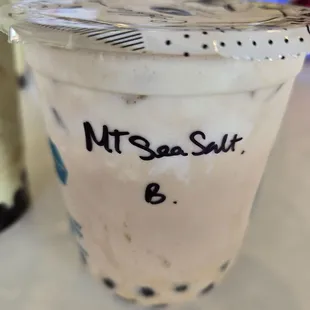 Milk Tea Sea Salt with Boba