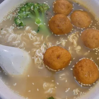 Curry Fish Ball Noodle Soup