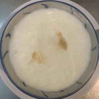 Fresh Almond Tea and Sweet Tofu
