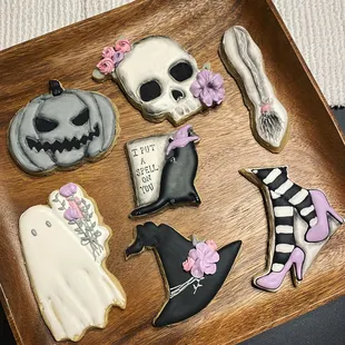 Halloween themed cookies