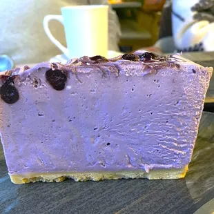 Ube Bluberry Cheesecake