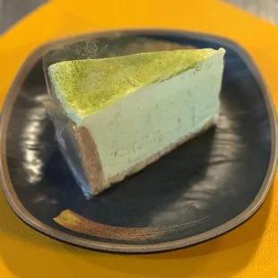 Week specials
Matcha cheesecake