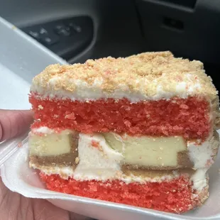 Strawberry Crunch Cake