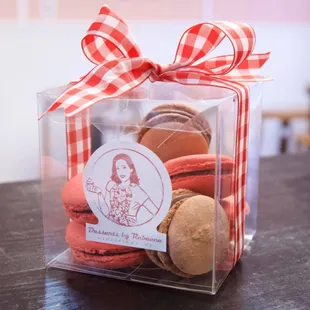a box of macarons