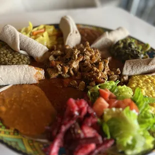 Meat and veggie combo