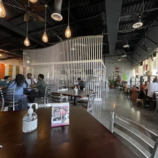 people sitting at tables