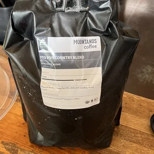 Their espresso is made from Mountanos dark roast roasted in San Francisco