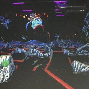 The entirety of the golf course...