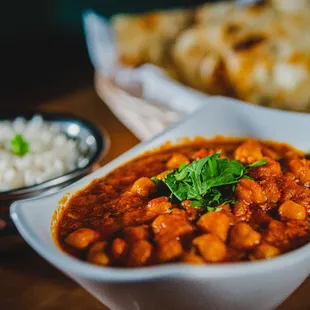 a bowl of beans and rice