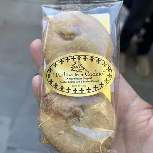 Praline cookies from the gift shop where we met