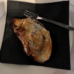 Grilled oyster from the New Orleans Creole Cookery. Tasty!