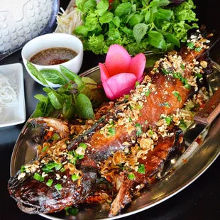 Fried catfish! One of the best dishes there. Such a hidden gem!