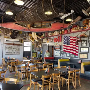 the interior of a restaurant