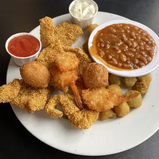 Catfish and shrimp special