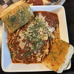 2/1/25 Spaghetti with meat sauce