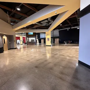 Inside when you enter