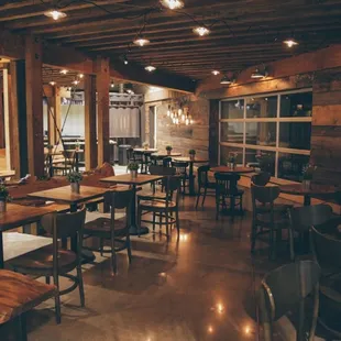 the interior of the restaurant