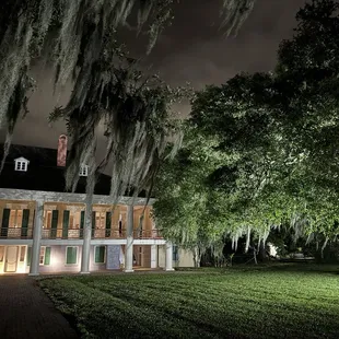 Front view of the restored plantation house