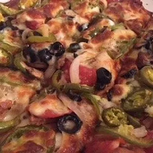 House special thin crust with jalapeño