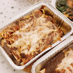 Turkey mole enchiladas