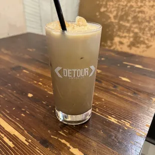 Iced pumpkin spice latte